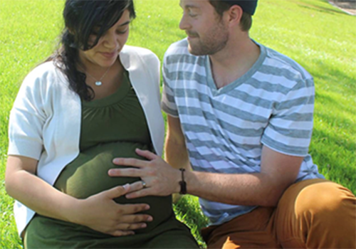 Hospice Care family with baby