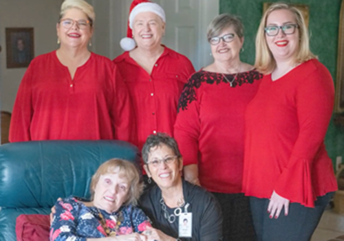 Sweet Adelines sing to Shirley A. Myers