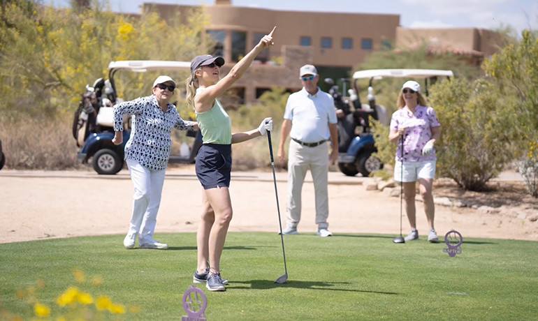 Golfer at the Pro-Am Golf Tournament