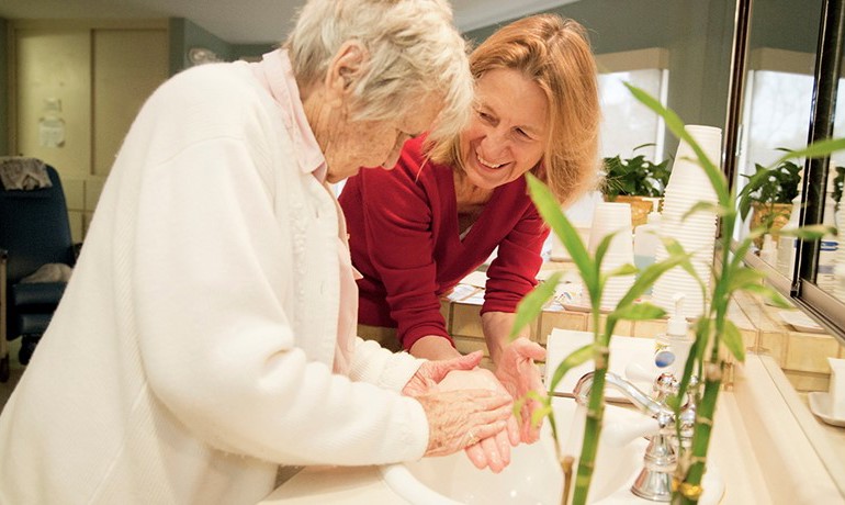 Gillian Hamilton, MD with patient