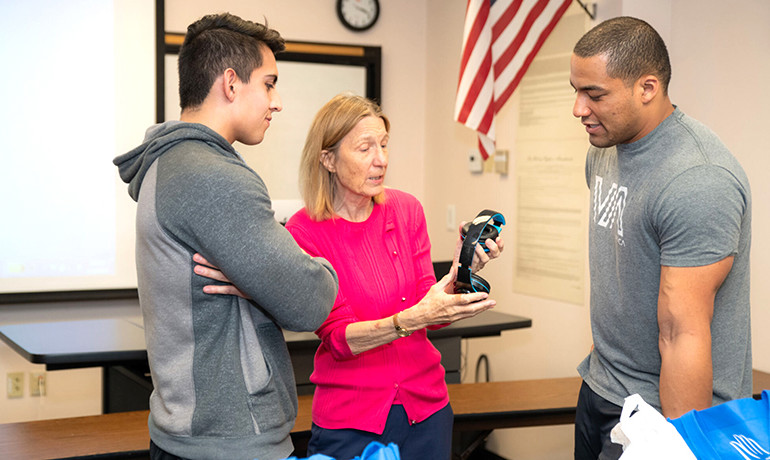 Gill Hamilton teaches ASU students