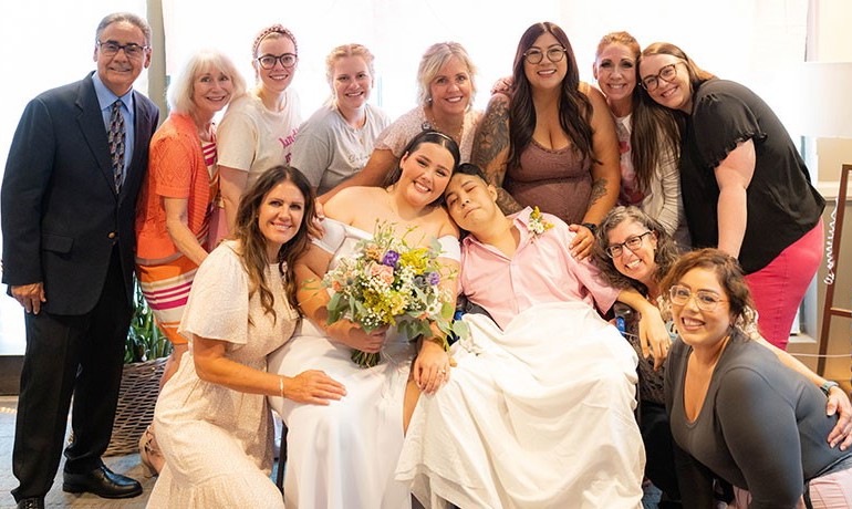 Jovani Colmenero and Kaylie Garcia were married at Ryan House.