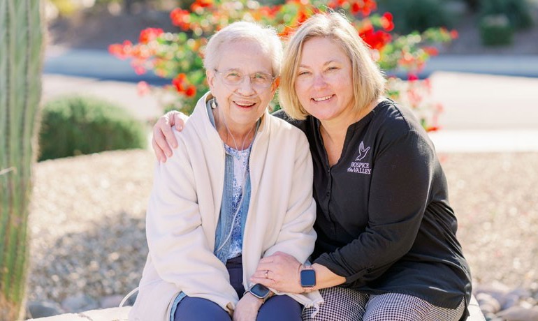 Social Worker with patient